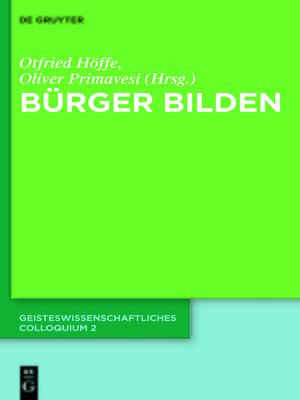 cover image of Bürger bilden